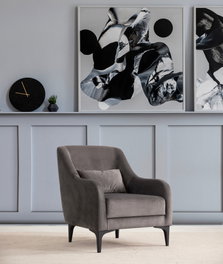 Atelier Del Sofa Astana - Sillón de orejas Antracita